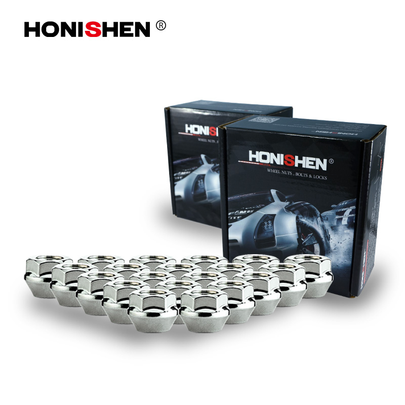 3/4" Hex 0.59" Extremo abierto Concial Bulge Bellota Lug Nuts 11323
